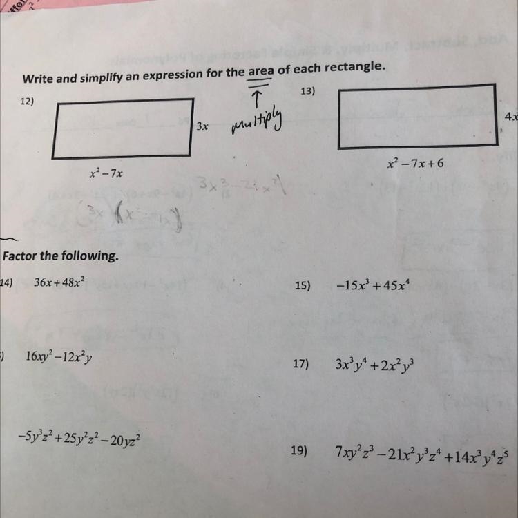 Find the area. Pls help with 12-13-example-1