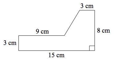 Identify the area of the figure rounded to the nearest tenth. Please give an Explanation-example-1