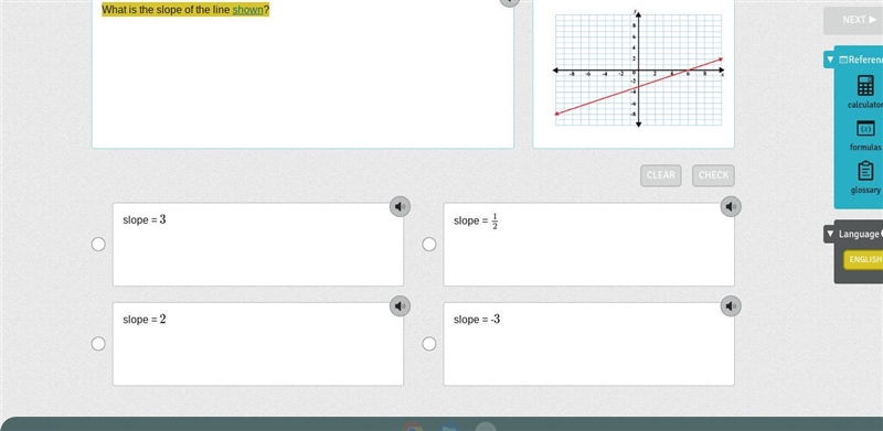 What is the slope of the line shown?-example-1