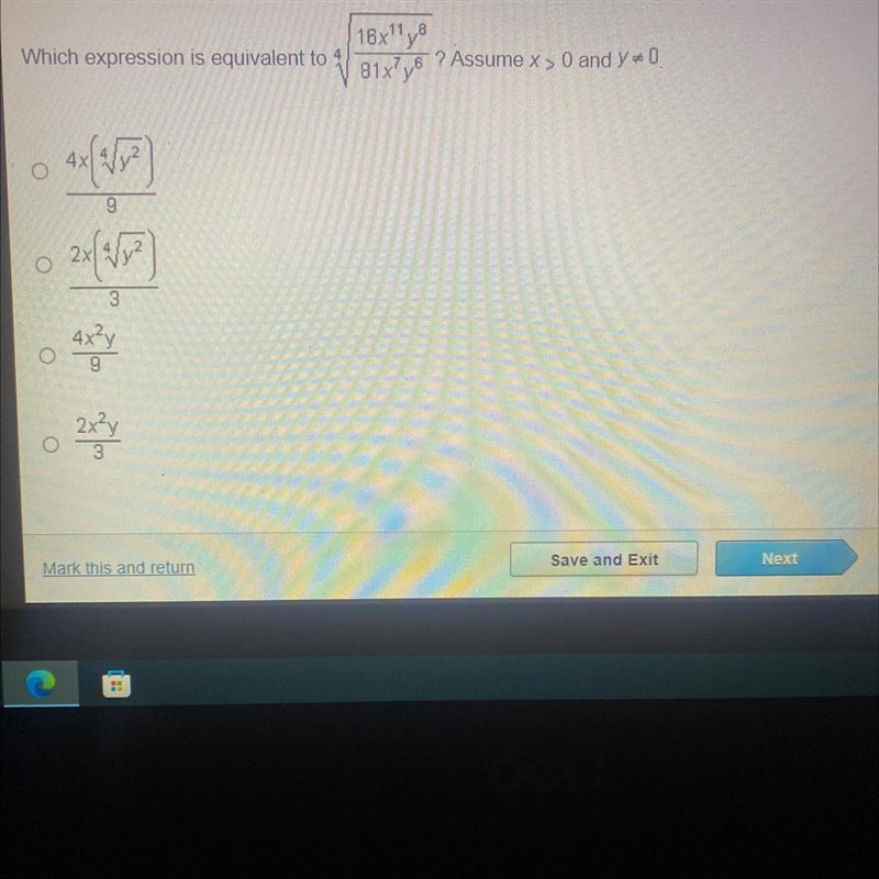 Which expression is equivalent to?-example-1