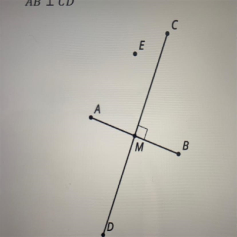 2. In this diagram, line segment CD is the perpendicular bisector of line segment-example-1