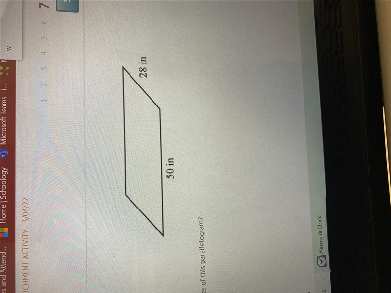 What is the perimeter of this parallelogram?-example-1