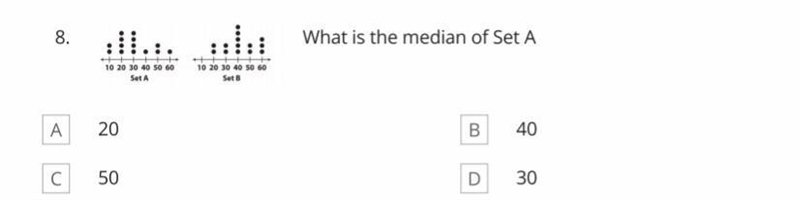 What is the median of set A-example-1