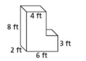 Look at the picture, please answer Find the volume of the composite figure to the-example-1