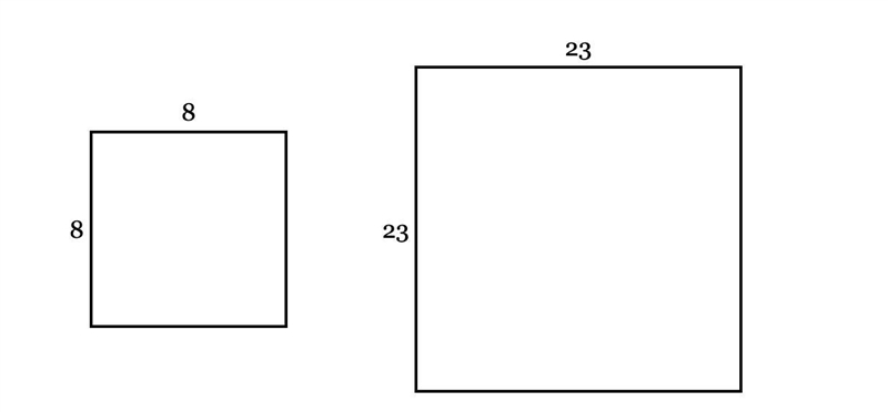 The square on the right is a scaled copy of the square on the left. Identify the scale-example-1