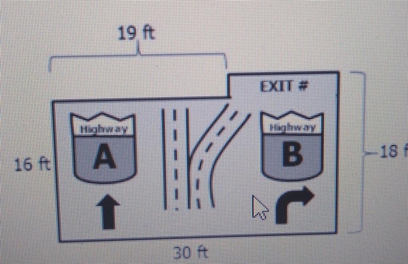 Cory needs to build a highway sign for the local road department. how much metal will-example-1