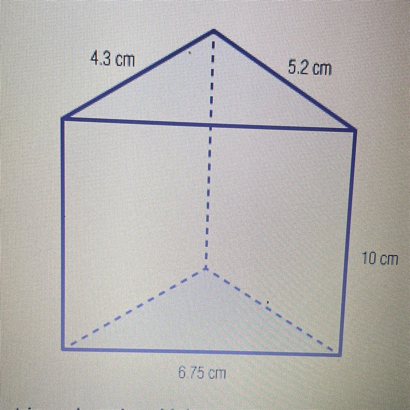 The following triangular prism has a base that is a right triangle. Draw or describe-example-1