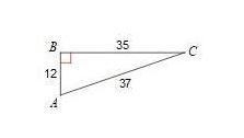 Find the ratios for the trig functions below sin A = cos C =-example-1