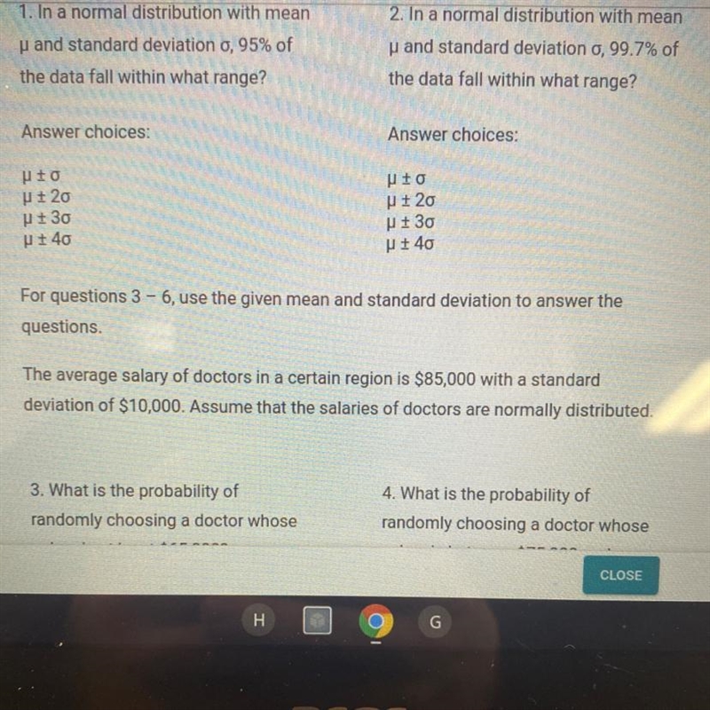 I need help on this online test its like normal distribution and stuff like this-example-1