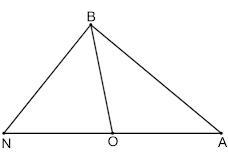 1. In △NBA, BO is a median. If NO=x+3 and OA=2x-9, what is the value of x? 2.In △MTV-example-1