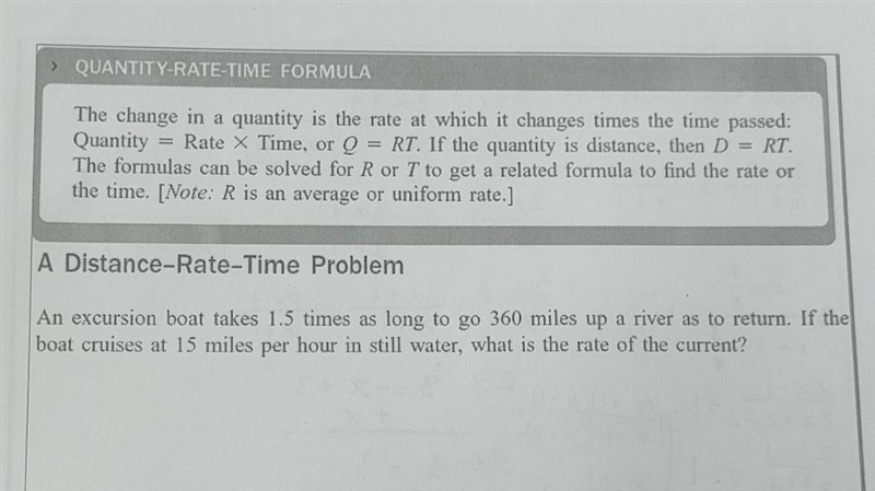 An excursion boat takes 1.5 times as long to go 360 miles up a river as to return-example-1