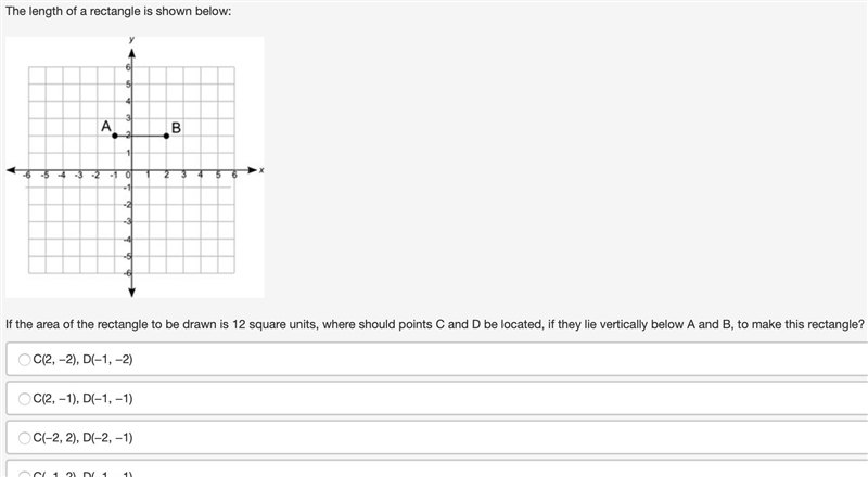 The length of a rectangle is shown below: If the area of the rectangle to be drawn-example-1