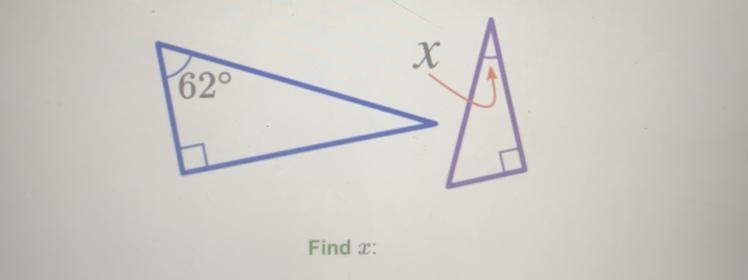 The triangles are similar Find x-example-1