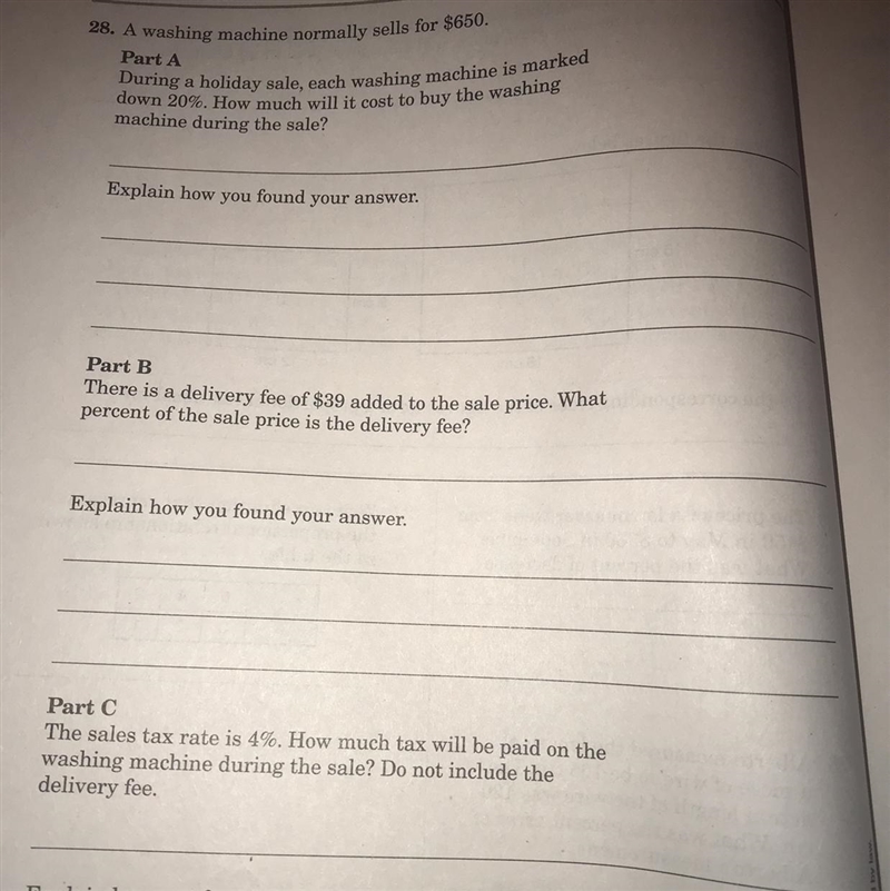 Answer all parts of 28 please in part c please explain how you got your answer-example-1