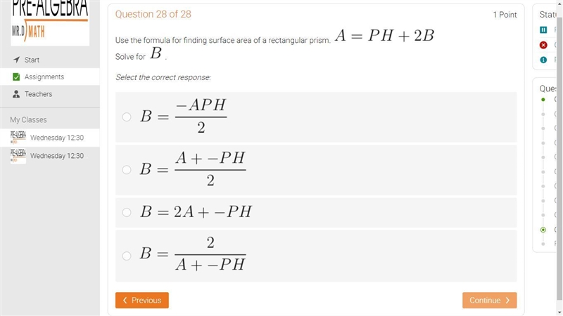 PRE ALGEBRA !! BRAINLISET-example-2