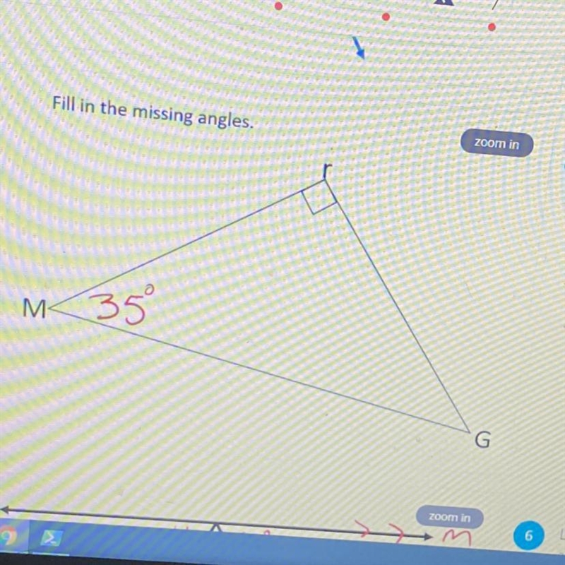 What is the angle on r? Please help giving crown-example-1