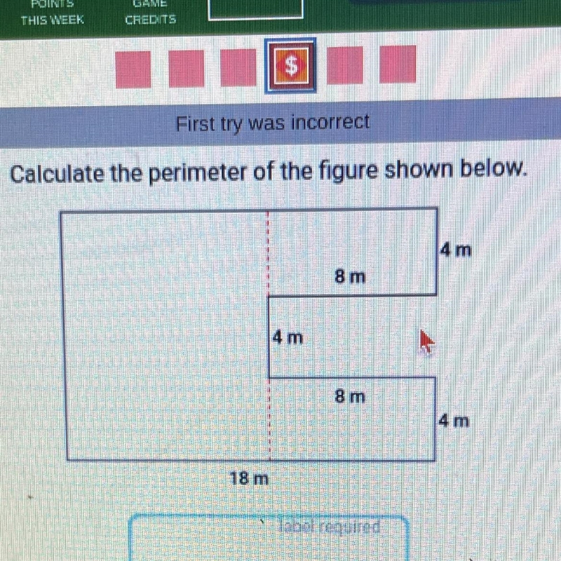 Calculate the perimeter of the figure-example-1