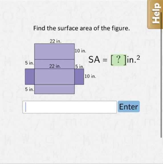 Find the surface area of this figure.-example-1