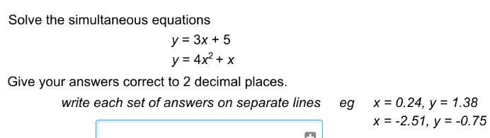 Solve the simultaneous equations-example-1