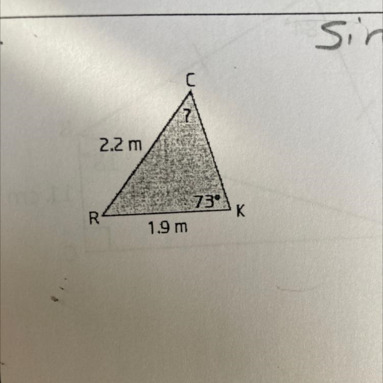 How do I solve this using Sin or Cosine law?-example-1