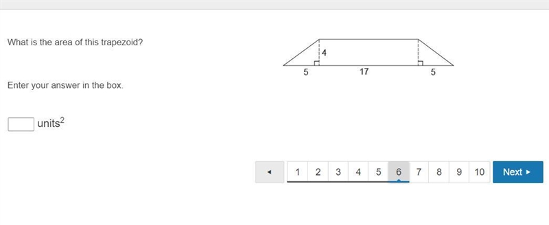 Help pls and ty! What is the area of this trapezoid? Enter your answer in the box-example-1