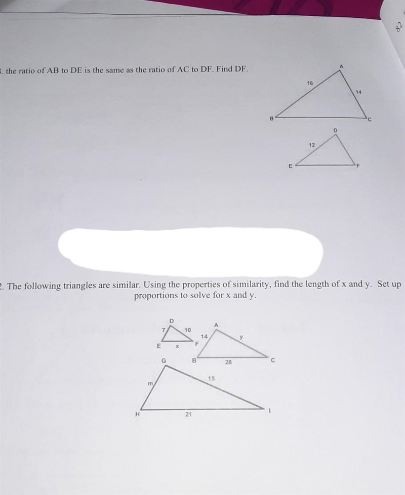 Help me with my geometry study guide the first one only please-example-1