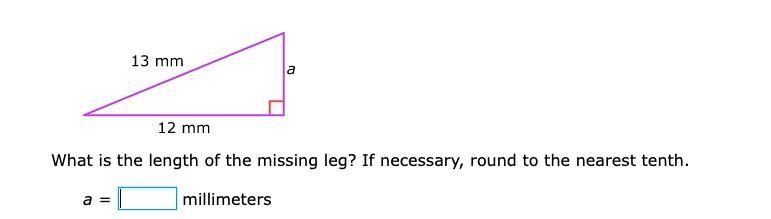 What is the length of the hypotenuse? If necessary, round to the nearest tenth.-example-1