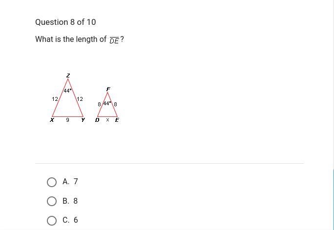 What is the length of DE?-example-1