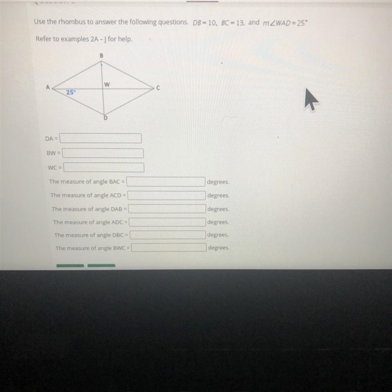 Can you please help me with this question I don’t understand it.From DA to the angle-example-1