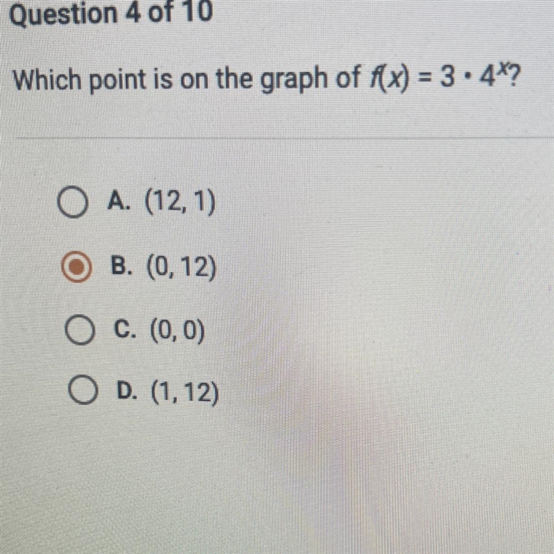 Which point is on the graph of f(x) = 3.4x-example-1