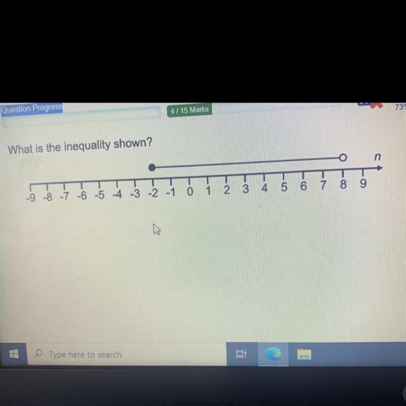 What is the inequality shown-example-1