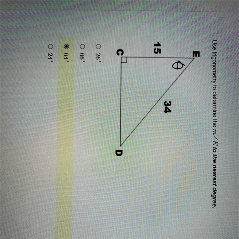 Use trigonometry to determine the m-example-1