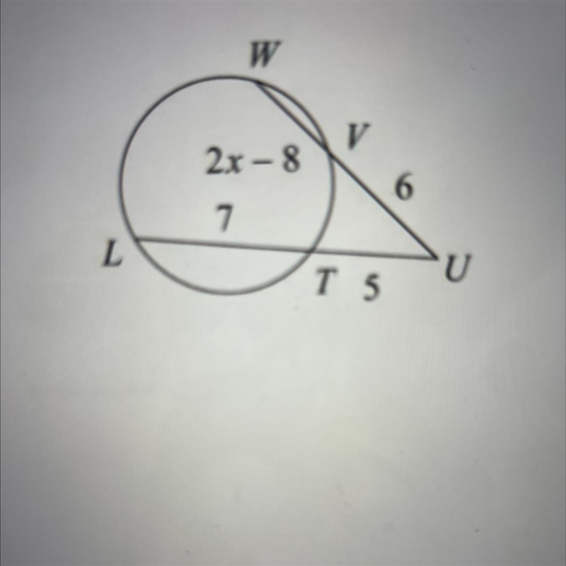 HELP 35) Find the measure of line segment WV. A) 3 B) 4 C) 5 D) 6-example-1