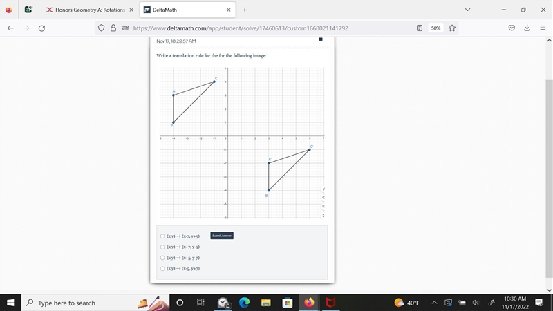 Geometry Translation Please help me. This is worth alot of point.-example-1