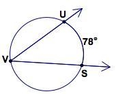 HELP What is the measure of ∠UVS?A) 39°B) 78°C) 102°D) 141°-example-1