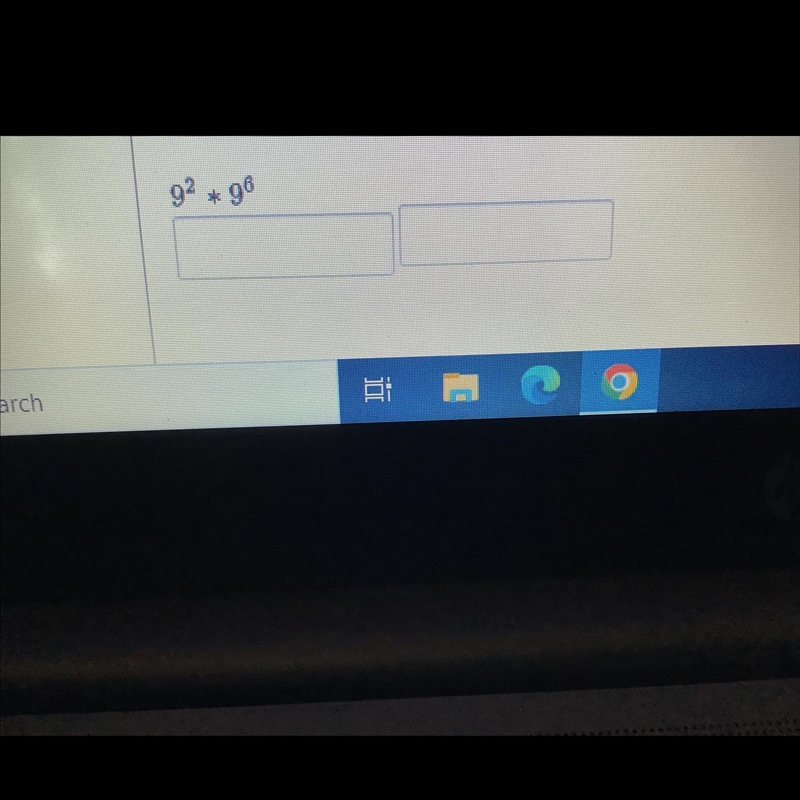 The first box is to type in the base. The second box is where you feel dissimplified-example-1