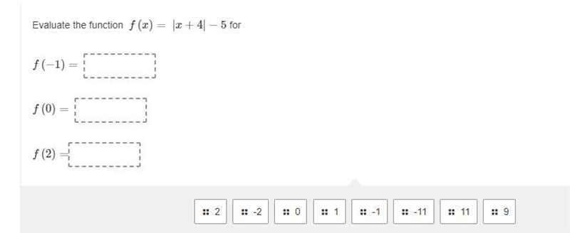 Evaluate the function f(x)= |x+4|−5 for-example-1