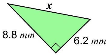 Work out the length of x . Give your answer rounded to 3 significant figures.-example-1