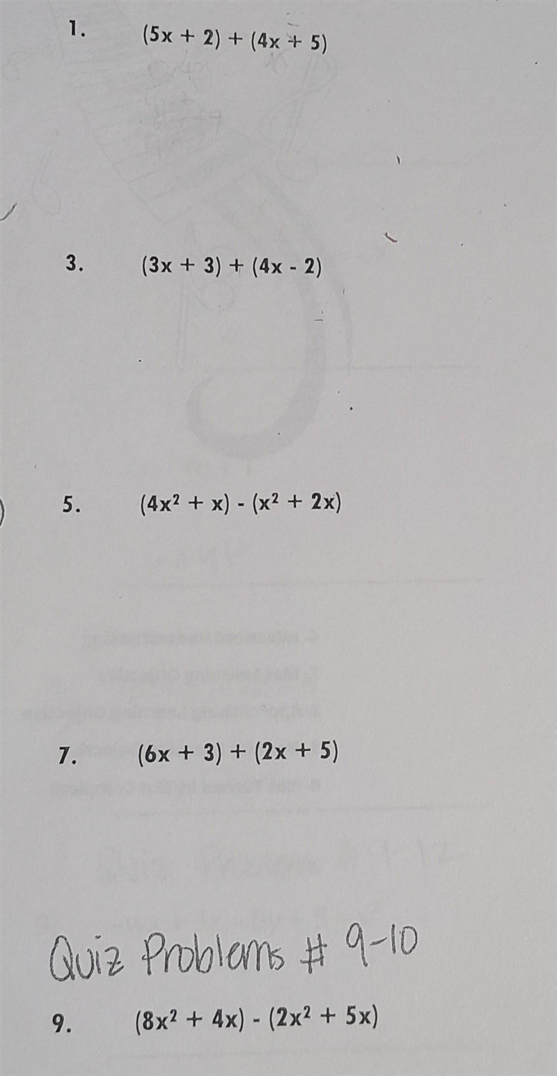 Adding and subtracting polynomials​-example-1