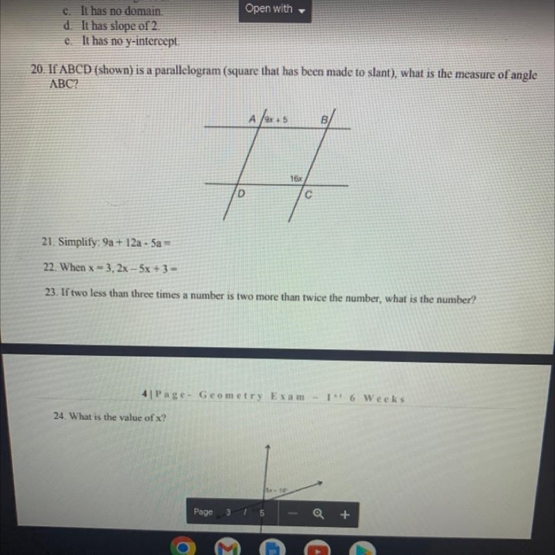 PLEASE HELP What is 20.?-example-1