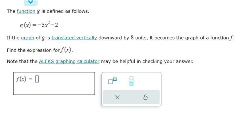 Find the expression for f(x)-example-1