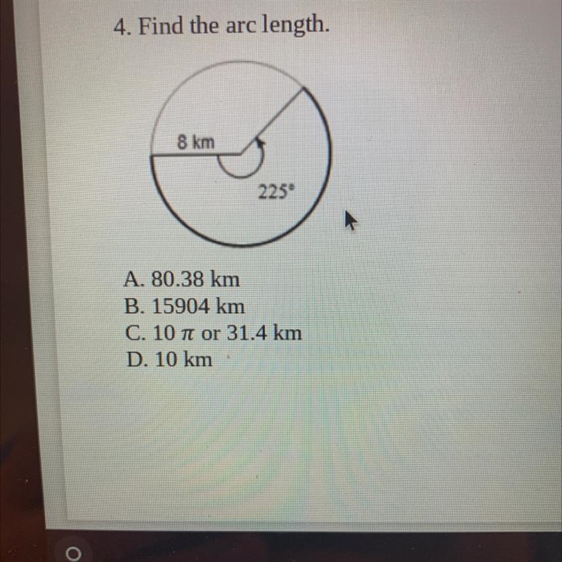 4. Find the arc length.-example-1