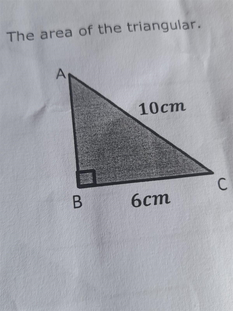 The area of the triangular​-example-1