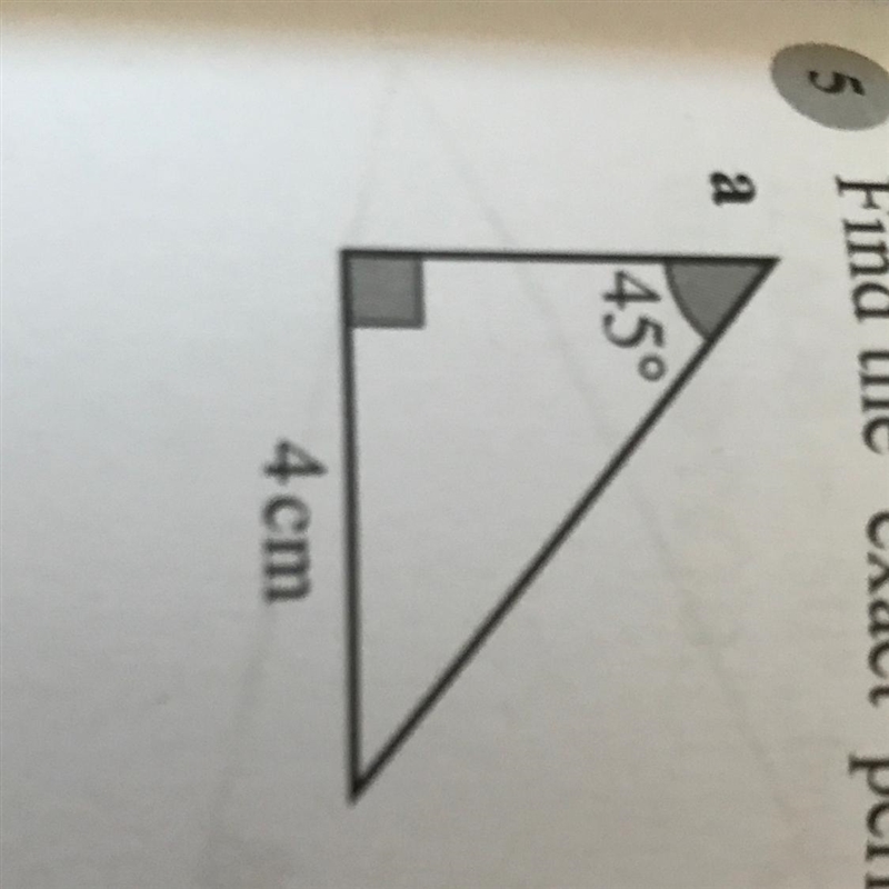 Find the ‘exact’ perimeter of each triangle-example-1