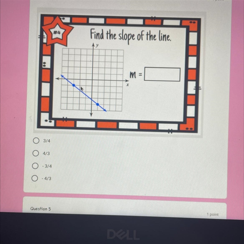 Find the slope of the line-example-1