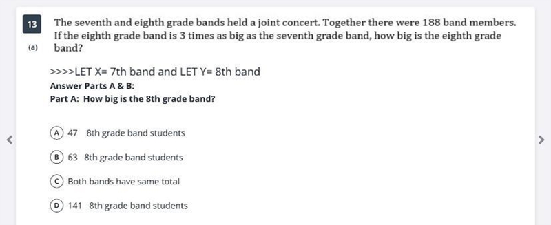 The seventh and eighth-grade bands held a joint concert. Together, there were 188 band-example-1