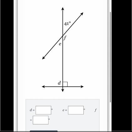 Find the measure of the missing angles .-example-1