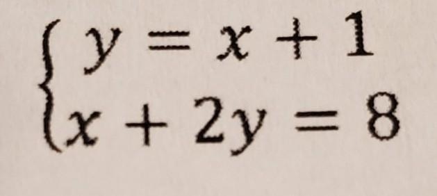 In this problem, substitute (x+1) in place of y in the second equation. ​-example-1