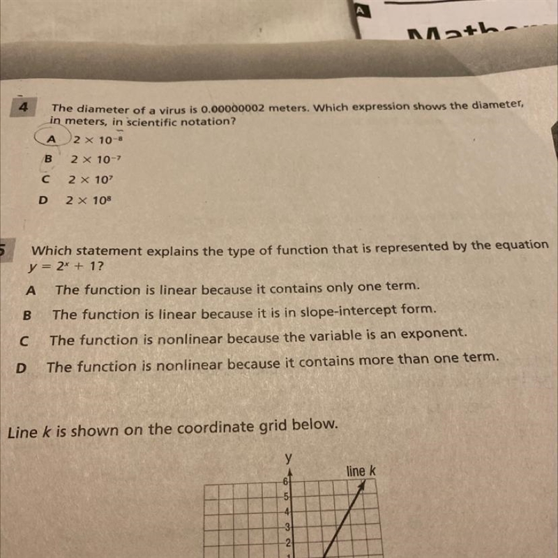 Which statement explains the type of function that is represented by the equation-example-1