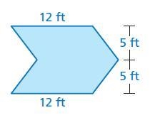 INPORTANT PLS HELP Find the area of the figure. The area is( )square feet.-example-1